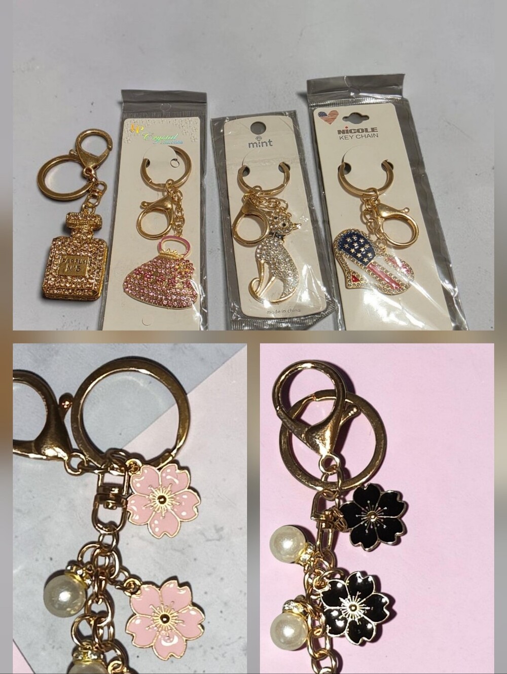 Keychains/Bag Charms - Choice Of 1 - New